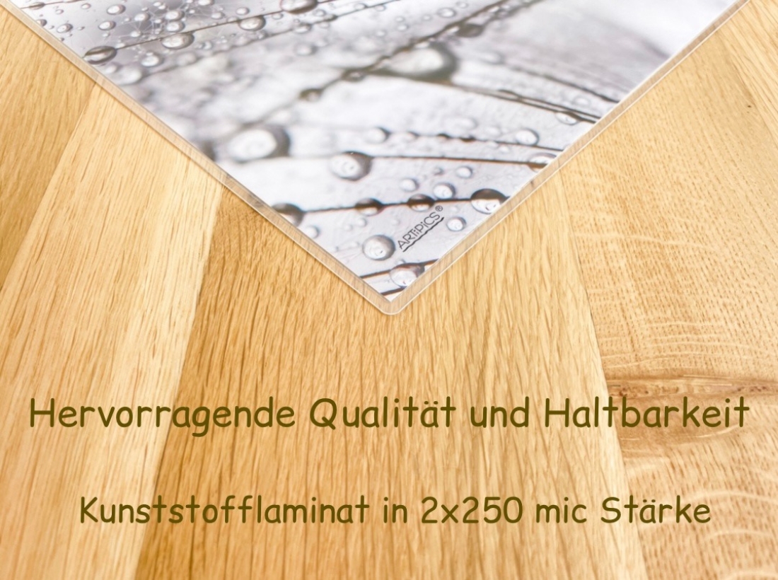 Tischset Platzset abwaschbar Morgens um 7 von ARTIPICS Kunststoff 42x30 cm